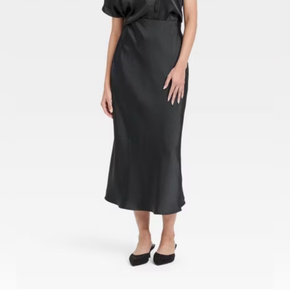 NWOT A New Day Black Slip Skirt